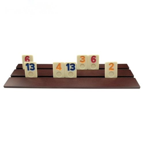 Caixa de madeira para jogos de tabuleiro mini melamina Rummy