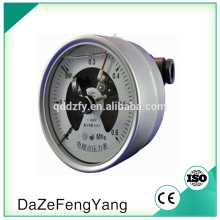 100mm Axial Oil Filled Electric-contact Manometer