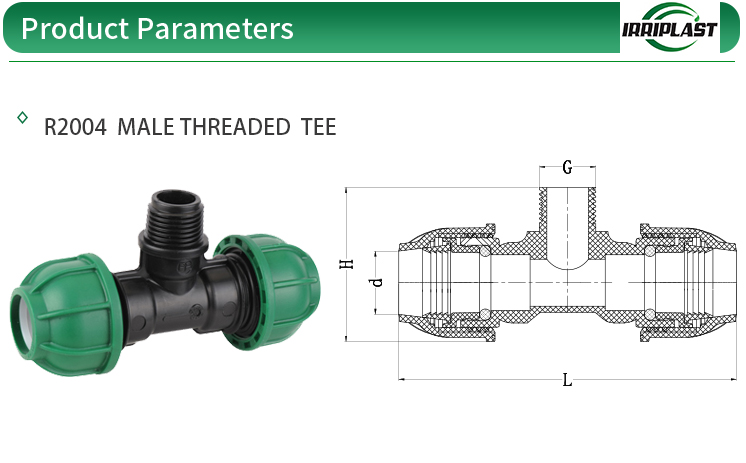China wholesale irrigation fittings male threaded tee for water system
