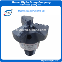 143mm 3 wings PDC Hard non-coring diamond oil drill bit
