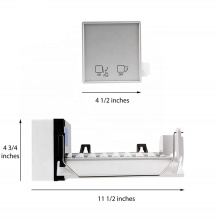Whirlpool 2198597 Refrigerator White Icemaker Assembly
