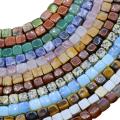 Gemstone Square Shape Beads de piedra de cuarzo Beeds Natural Foeds Forly Fealry haciendo cuentas de 15 pulgadas (38 cm) Al por mayor