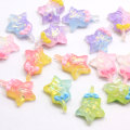 Commercio all&#39;ingrosso 100Pcs Nuovo Kawaii Colore Cartoon Magic Stick Cabochons Resina Flatback Star Shape Magic Stick Cabochons Craft