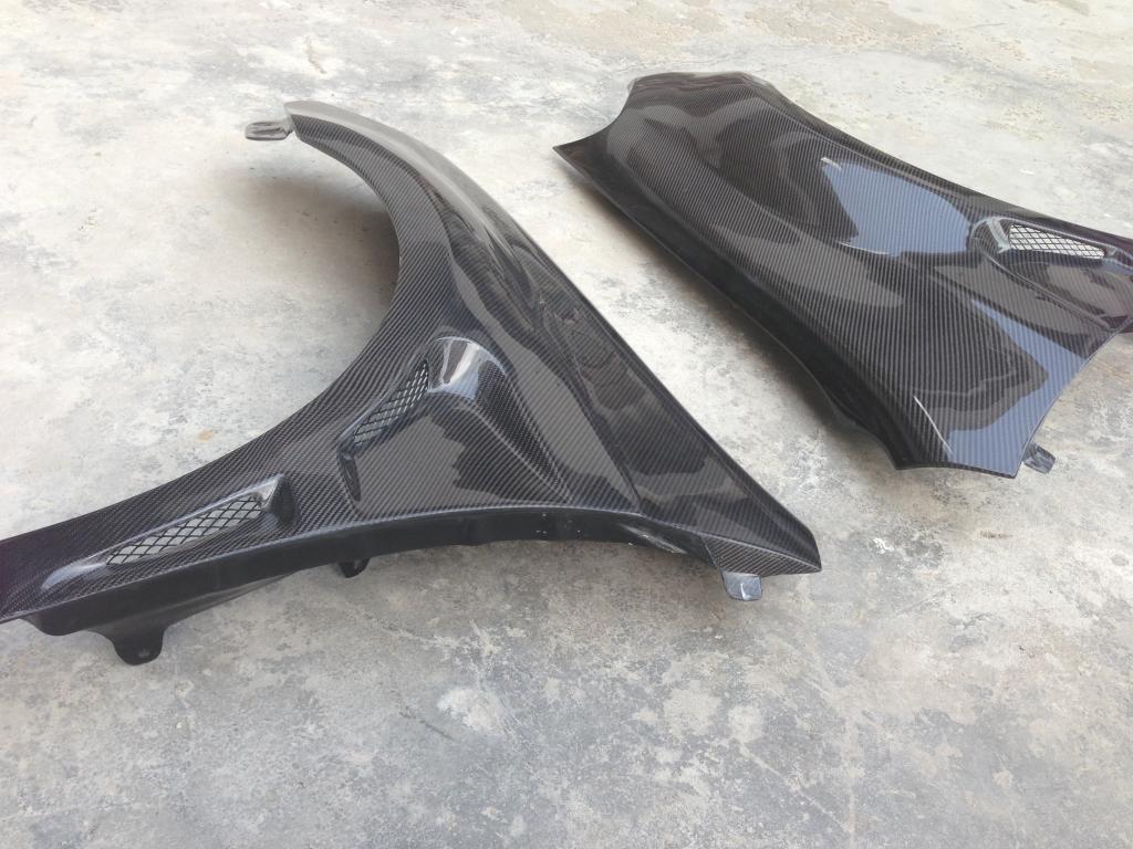 Carbon Fiber Door Fender Side Blades for VW Golf VI MK6 GTI R20