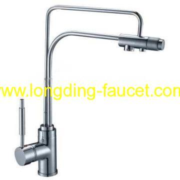 Single Handle Chrome Kitchen Faucet(LD-1838)