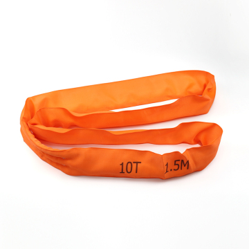 10Ton lifting polyester webbing sling round sling belt