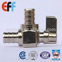 Angle Mini brass Ball Valve PEX and PEX with CSA certificated