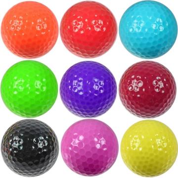 Bola colorida de prática de campo de golfe