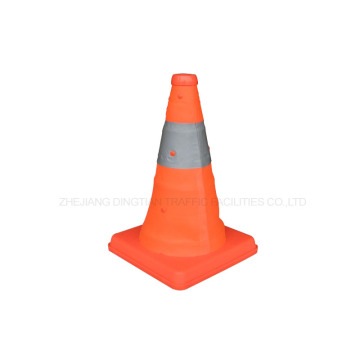 Waterproof Oxford Cloth PP Base Portable Collapsible Road Traffic Cone