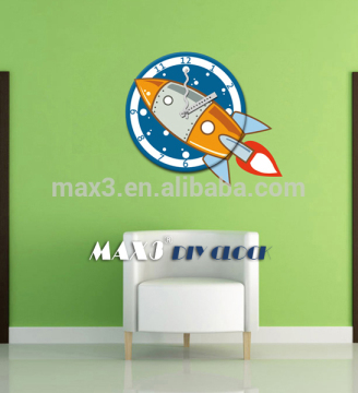 2016 creative digital battery wall sticker clock for home decoration wall clock