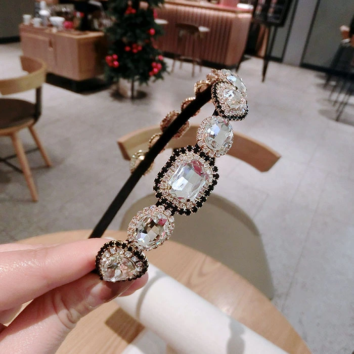 2020 New High Quality Rhinestone Hairband Faux Diamond Headband Luxury Bling Headbands