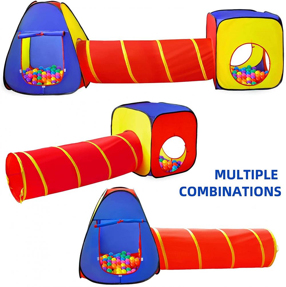 3-1Toys with Ball Pit Tunnel Castle Tent