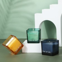 glass storage containers with lids,candle jars with lids