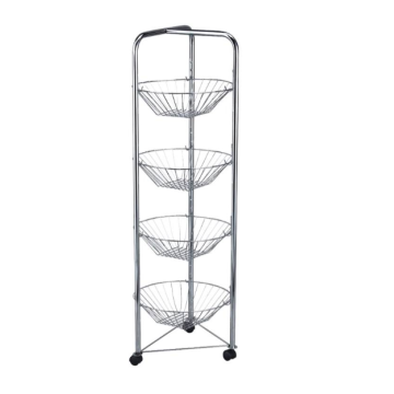 Multi-layer vegetable net storage cart with wheels