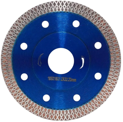 Profesional 4 Inch Super Thin Diamond Saw blade untuk memotong ubin keramik porselen marmer granit