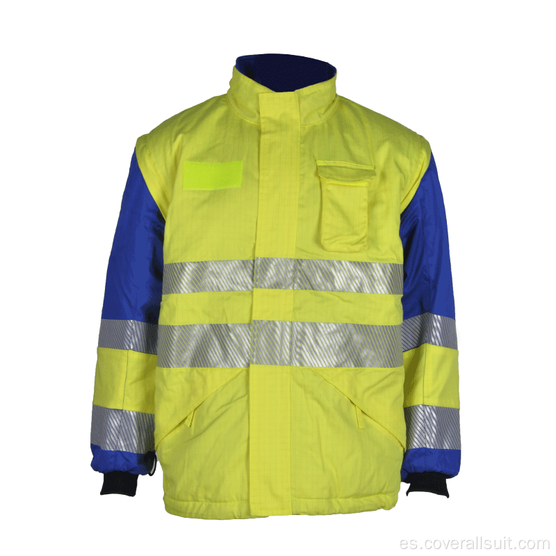 chaqueta de trabajo reflectante de seguridad de alta visibilidad