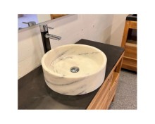Wholesales Polished High Quality Artistic Bathroom Marble Sink Natural Stone Wash Basin