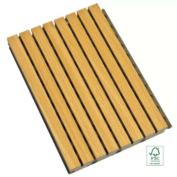 Multi-Function Hall Wooden Grooved Acoustic Panel
