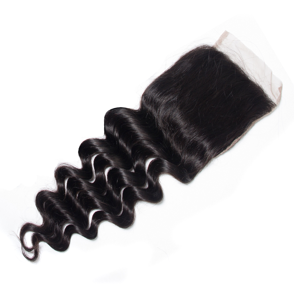 CELIE Cheap Remy Lace Frontal Closure 150% Density 4x4 Loose Deep Wave Lace Closure for Women