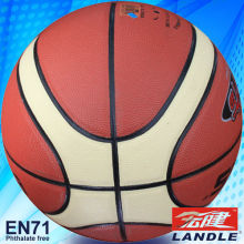 High quality good PU basketball novel style leather basketball