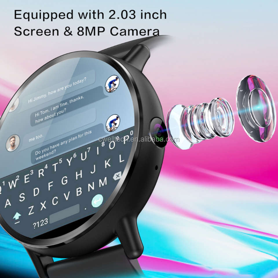 X99 IP67 Big screen Pedometer Heart Rate smart watch 4g android