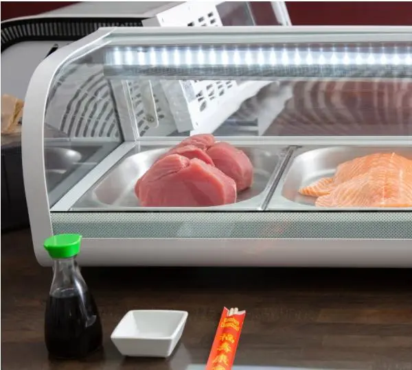 Smad Sushi Bar Refrigerator Commercial Refrigerated Counter Top Showcase