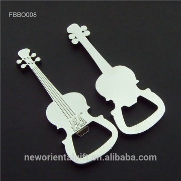 Zinc Alloy Guitar Shape Bottle Opener Keychain