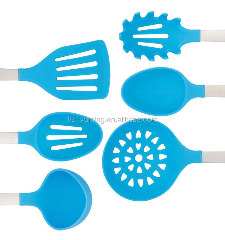 silicone spaghetti serving spoon and pasta server/new design kitchen utensils/non-stick surface silicone kitchen tools