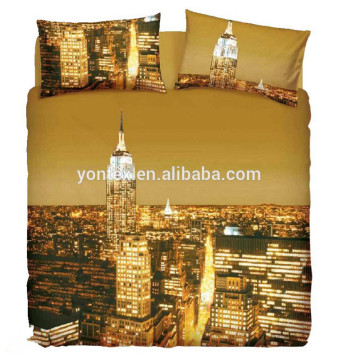 Cotton Oil painting3D print bedding sheet