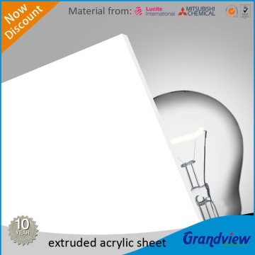 white extruded acryl plastic sheet