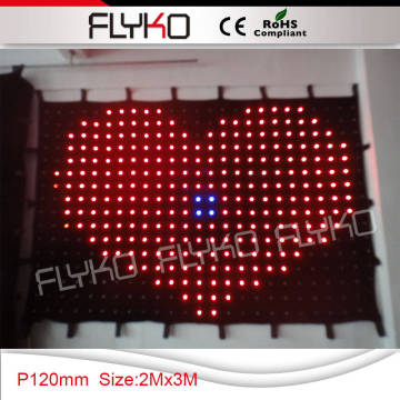 led light black curtain