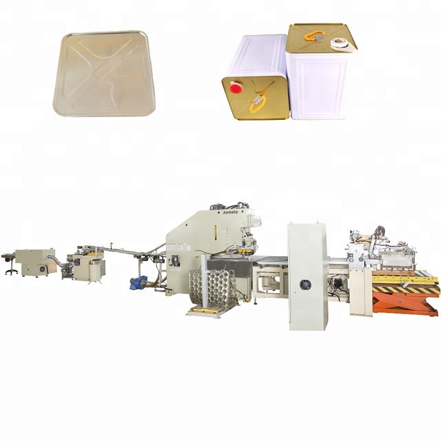 Automatic Square oil tin can production line
