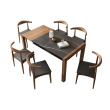 Nordic Rock Plate Telescopic Dining Table