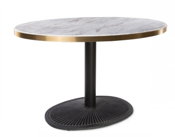 Round Marble Top Single Leg Restaurant Dining Tables
