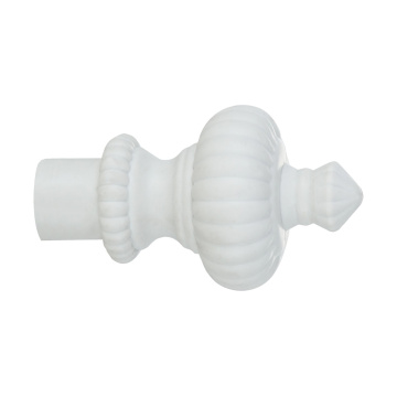 White fashion head curtain rod hot sale