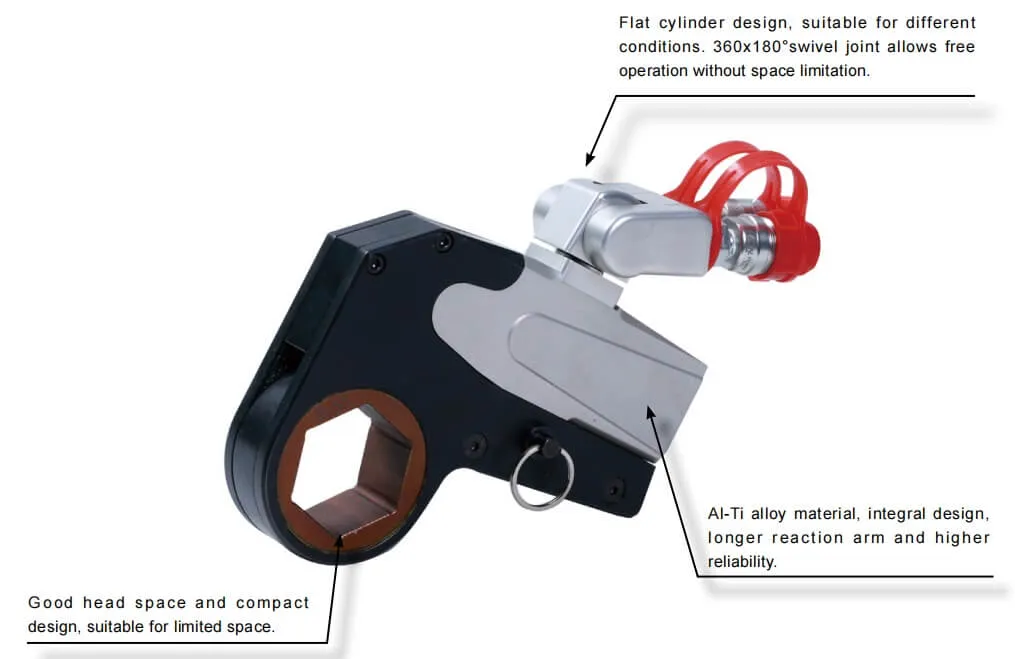 Whcd Series Low Profile Hydraulic Torque Wrench 1