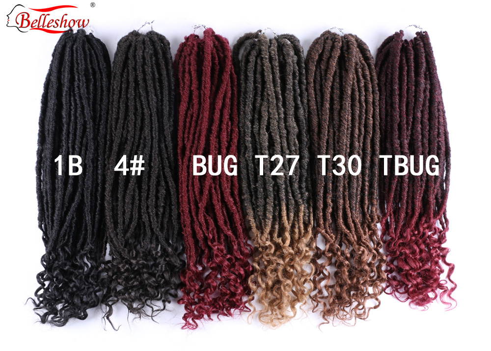 Hot sell Wholesale 20inch  ombre faux dreadlocks faux locs crochet hair dreadlock Goddess locs