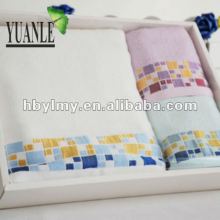 100% of bamboo fiber plain stripe towels suit