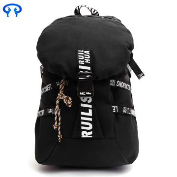 Fashion casual shopping canvas backpack