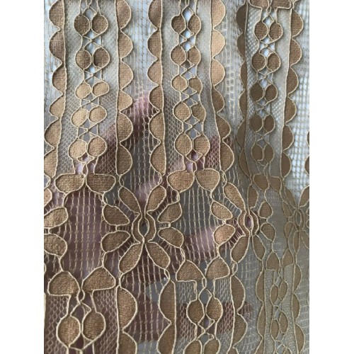 Folded Yarn Flower Lace Fabric