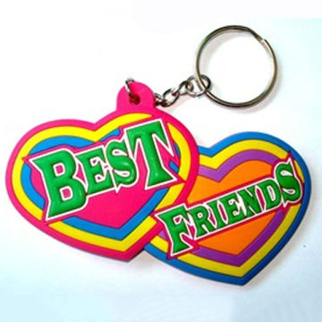 custom promotion custom soft pvc keychains