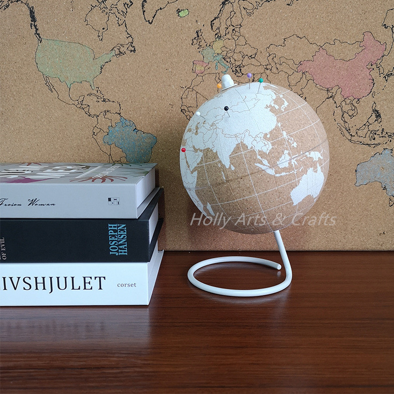 white cork globe