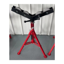 36" Roller Foldable Pipe Stand with Big V Head