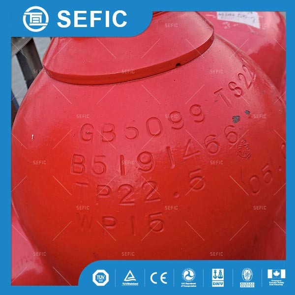 Africa 45kg filling co2 gas 68L high pressure steel carbon dioxide CO2 gas cylinder fire extinguisher