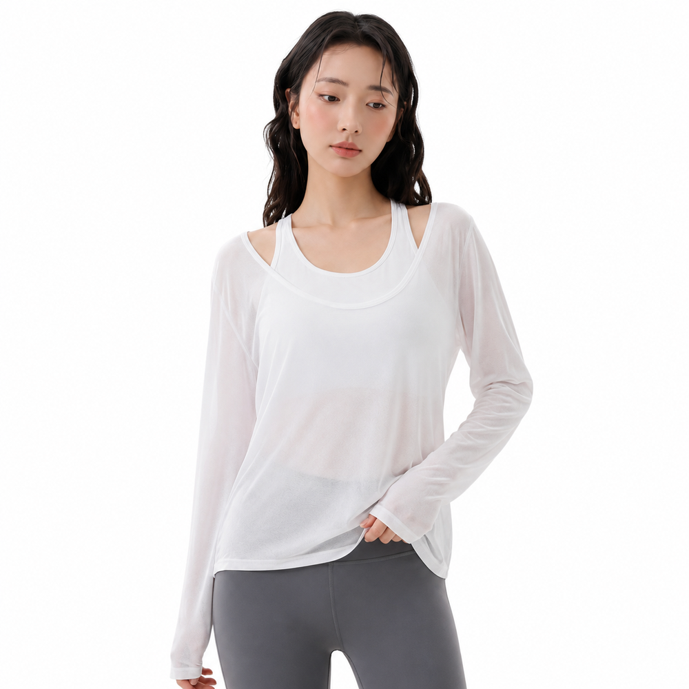Женский комплект из 2 предметов для йоги с длинными рукавами Women's 2 Piece Long Sleeve Yoga Set