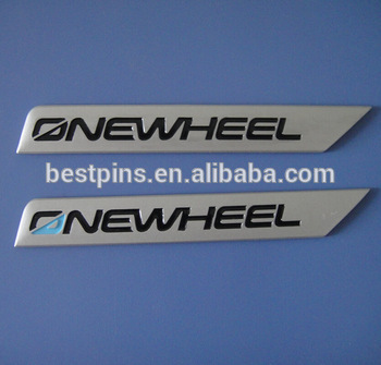 Straight Bike Brand Metal Plate Car Sticker