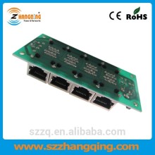 Wall mount open frame 4port PoE Power Over Ethernet Adapter Injector