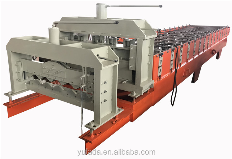 Customized Bolivia Peru Tanzania used big wave glazed tile roll  forming machine