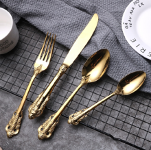 Gold Or Silver Stainless Steel Cutlery