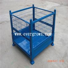 Heavy Duty Fold Away Metal Tubular Steel Frame Storage Mesh Cage Box Pallet